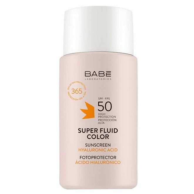 Kem chống nắng Babe Super Fluid Color Sunscreen SPF 50 nâng tone phổ rộng